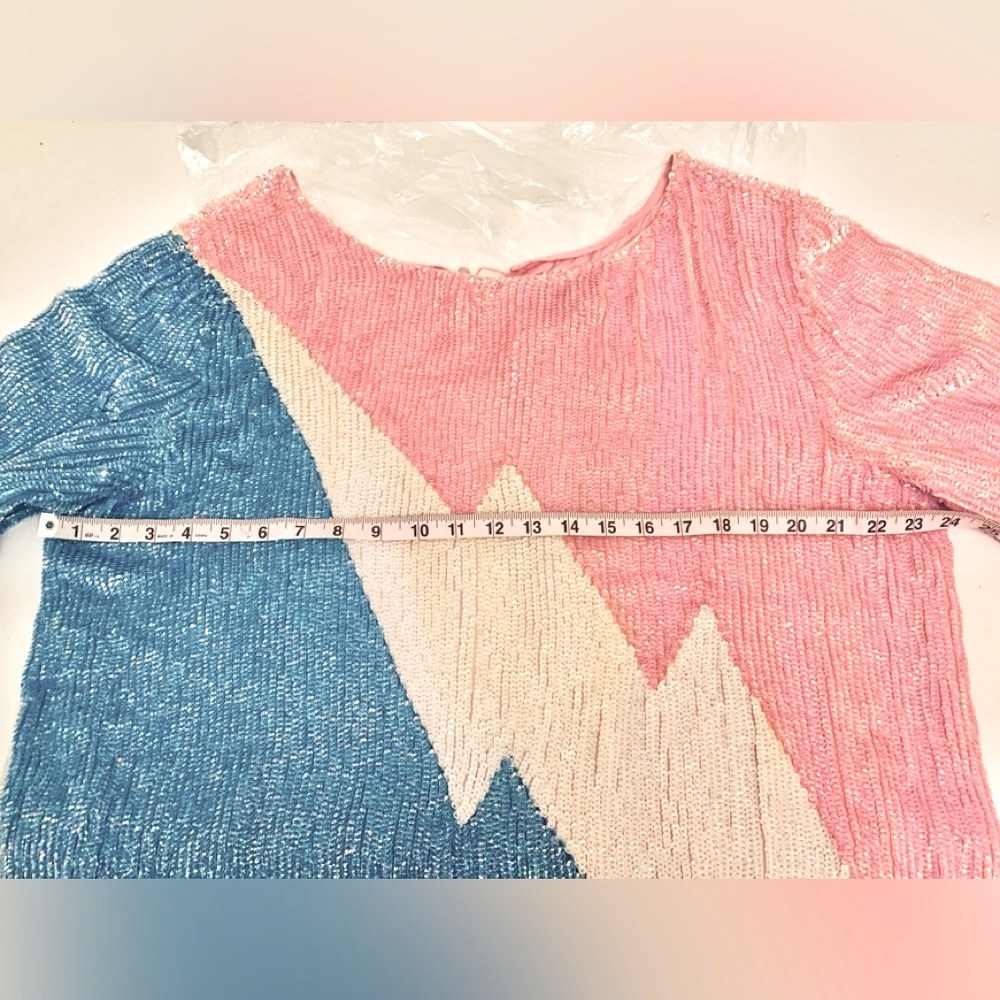 Retrofete Grace Sequin Colorblock Dress - Picture 12 of 16